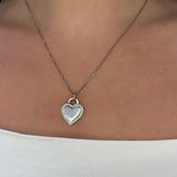 Collana Cuore contorno sw silver
