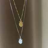 Collana Cuore anatomico argento