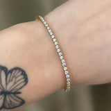 Bracciale tennis oro