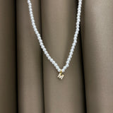 Collana perline iniziali Gold