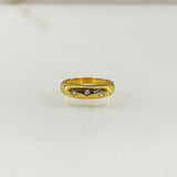 Anello fedona con stelline