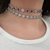 Collana choker much love silver