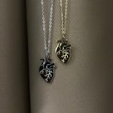Collana cuore anatomico
