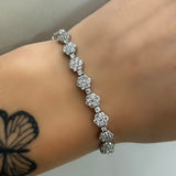 Bracciale tennis fiore