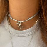 Choker orsacchiotto silver