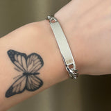 Bracciale targhetta uomo groumette large