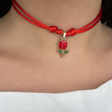 Choker Rosa incantata