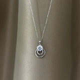 Collana punto luce a cerchio