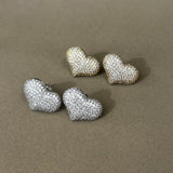 Orecchini cuore bombato sw