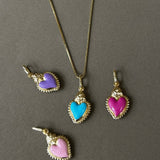 Collana cuore sacro smaltato