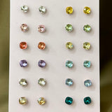 Orecchini punto luce color