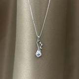 Collana punto luce cuore pendente