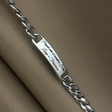 Bracciale targhetta uomo groumette large