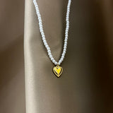Collana Perle Cuoricino