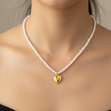 Collana Perle Cuoricino