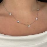 Collana cuoricini luce