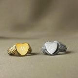 Anello Chevalier cuore puntinato