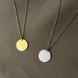 Collana medaglietta rotonda
