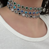 Collana choker much love silver