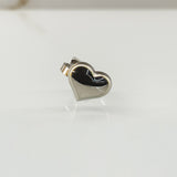 Anello cuore bombato