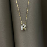 Collana Iniziale Minimal gold