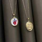 Collana Cuore fiorito
