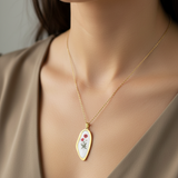 Collana papaveri rossi