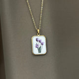 Collana tulipani lilla