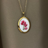 Collana Tulipani fucsia