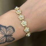 Bracciale flower pearl