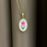 Collana Fiore rosa mini