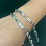 Bracciale coppia intreccio