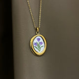 Collana tris violet