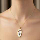 Collana Papaveri bordeaux