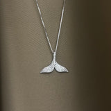 Collana Coda di balena argento