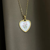 Collana Tulip heart