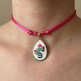 Choker ricamo Gerofani