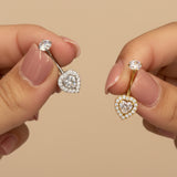 Piercing cuore reale