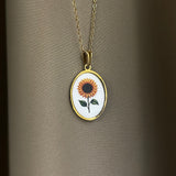 Collana Girasole ovale