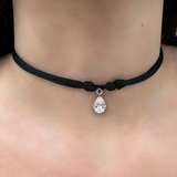 Choker goccia silver