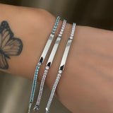 Bracciale Tennis targhetta